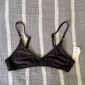 NWT Aerie Black Bikini Top